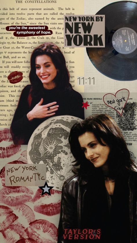 Monica Friends Wallpaper, Monica Geller Aesthetic Wallpaper, Monica Friends Aesthetic, Chandler And Monica Aesthetic, Friends Poster Vintage, Vintage Friends Aesthetic, Monica Geller Wallpaper, Monica Geller Aesthetic, Friends Aesthetic Wallpaper