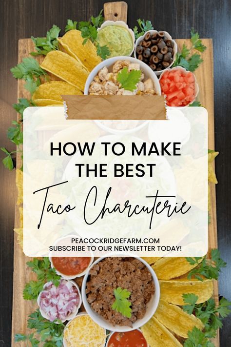 How to Make The Best Taco Charcuterie. Make taco Tuesday an event to remember! Learn how to make the best taco charcuterie for your next party. It's a delicious, easy and stylish way to feed a crowd. Get excited for taco Tuesday with this delicious and easy-to-make charcuterie board! Feed a crowd in style and make every party the most flavorful one yet. Taco Salad Charcuterie Board, Taco Grazing Board, Taco Food Boards For Parties, Taco Theme Charcuterie Board, Taco Chacutery Board, Mini Taco Charcuterie Board, Taco Charcuterie Board Table, Street Taco Charcuterie Board Ideas, Mexican Taco Charcuterie Board