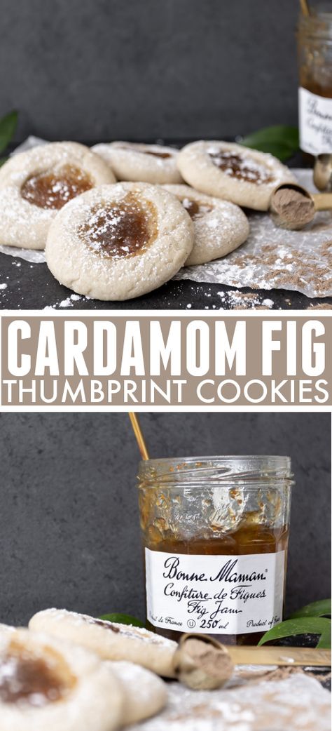 Cookies With Fig Jam, Oatmeal Fig Cookies, Fig Thumbprint Cookies, Fig Jam Cookies, Recipes Using Fig Jam, Recipes With Fig Jam, Fig Jam Appetizers, Fig Jam Uses, Fig Cookies Recipe