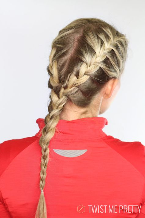 workout hairstyles Running Hairstyles, Gents Hair Style, Braided Updo Wedding, Gym Hairstyles, Workout Hairstyles, Two Braids, Mom Hairstyles, School Hairstyles, Hair Styler