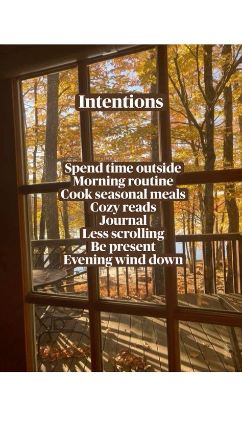 Fall intentions Seasonal Food, Reading Journal, Morning Routine, The Outsiders, Quick Saves