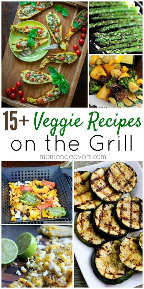 The summer months are just perfect for grilling! Cookouts/BBQs with friends is one of our favorite summer activities! When talking about the grill, I think recipes like grilled chicken, beer brats,… Grilled Veggies Recipes, Cooked Vegetable Recipes, Spiral Vegetable Recipes, Vegetable Korma Recipe, Vegan Grill, Recipes On The Grill, Vegetable Dishes Recipes, Fresh Vegetable Recipes, Grilled Vegetable Recipes