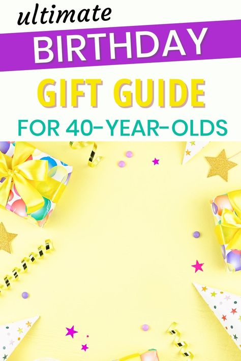 Looking for the best gift ideas for someone in their forties? We have carefully selected the best gifts for a 40-year-old, from classy 40th gifts to sentimental ones and everything in between. Find out the best gifts for men and women and surprise them with an epic gift! | Best gifts for women in their forties | Gift ideas for men in their 40s | Birthday gifts for someone turning 40 | Gift ideas for her | Gifts for him | Birthday gifts | Christmas gifts Men In Their 40s, 40th Birthday Gift Ideas, Birthday Presents For Men, Gift Guide For Men, Best Gifts For Women, Birthday Gifts For Men, Turning 40, Gifts For Men And Women, Budget Friendly Gift