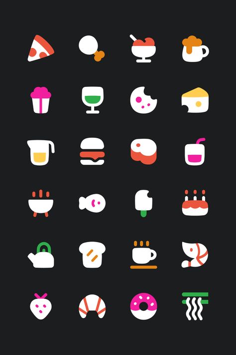 Food and Drink Icons - Flex Flat Icons Icons that speak louder than words. Download this icon set for web, figma and other platforms, and streamline your design. #madewithstreamline #icondesign #iconset #vectordesign #appdesign #uiuxdesign #streamlineicons Flat Icon Design, Iconography Design, Illustrated Icons, Web Design Icon, Urban Icon, Idea Generation, Simple Icons, Icon Set Design, Buy Icon