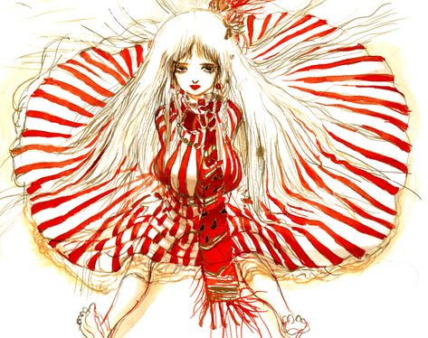 Anime - Angel's Egg  Wallpaper Egg Fanart, Angels Egg, Manga Illustrations, Yoshitaka Amano, Art Manga, Art Et Illustration, Fashion Art Illustration, Oui Oui, Anime Angel