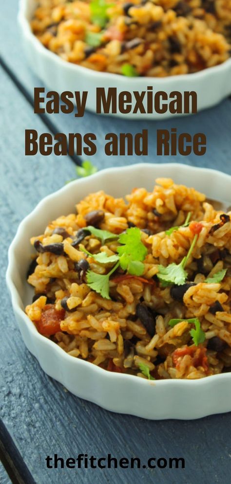 Easy Mexican Beans and Rice Mexican Rice With Beans, Mexican Bean Rice, Rice And Beans Rice Cooker, Rice Maker Mexican Rice, Beans And Rice Mexican, Mexican Dirty Rice, Rice Cooker Beans And Rice, Mexican Dirty Rice Recipe, Rice Cooker Recipes Dinners