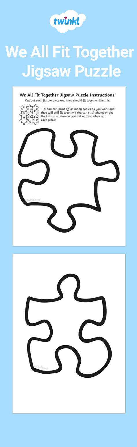 Great for an 'All About Me' topic. Carefully cut out the different pieces of this we all fit together jigsaw, then piece them back together for a fun puzzle and colour activity. Sign up to download!   #weallfittogether #jigsaw #puzzle #teaching #teacher #school #twinkl #twinklresources #education #students #parents #homeeducation We Fit Together Puzzle, Puzzle Craft Preschool, Friendship Puzzle Activity, Harmony Day Activities Preschool, We All Fit Together Puzzle Template, Harmony Week Activities, All About Me Puzzle, We All Fit Together, Harmony Day Activities