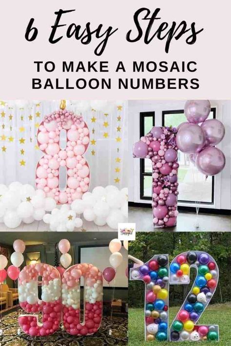 Make your own Mosaic Balloon Number for your next get together. Check out the 6 easy steps on how to make a mosaic balloon number sculpture. Birthday Balloon Decorations, Double Chocolate Chip Cookie Recipe, Diy Birthday Decorations, Double Chocolate Chip Cookie, Chip Cookie Recipe, Mosaic Balloon, 60 Balloons, Diy Balloon Decorations, Chocolate Chip Cookie Recipe