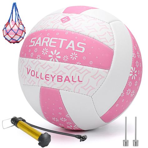 PRICES MAY VARY. Playful Daisy Flower Volleyball:This volleyball is crafted from high-quality materials and features a vibrant and eye-catching daisy flower design, which adds a touch of fun and whimsy to any recreational game or outdoor activity. Soft-Touch Volleyball Ideal for All Skill Levels:The soft-touch feel of the ball allows for easy handling and maneuvering during gameplay, making it an ideal choice for players of all skill levels to enjoy. Perfect for Indoor and Outdoor Play:Whether y Volleyball Beach, Backyard Sports, Daisy Flower Design, Volleyball Bag, Indoor Volleyball, Volleyball Ball, Dream Birthday, Girls Volleyball, Ball Pump