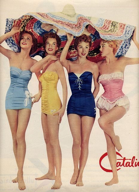 vintage bathing suits Catalina Swimwear, 1950s Swimsuit, Estilo Pin Up, Patron Vintage, Vintage Bathing Suits, Bathing Beauty, Swimsuit Season, Gene Kelly, Vintage Swim