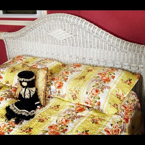 Victorian Style #wicker in #white . A... — Wicker Paradise's Blog of Wicker wickerparadise.com White Wicker Bedroom Furniture, White Wicker Bedroom, Rattan Bedroom Furniture, Wicker Bedroom Furniture, Solid Wood Headboard, Rattan Bedroom, Wicker Dresser, Wicker Bedroom, Wicker Headboard