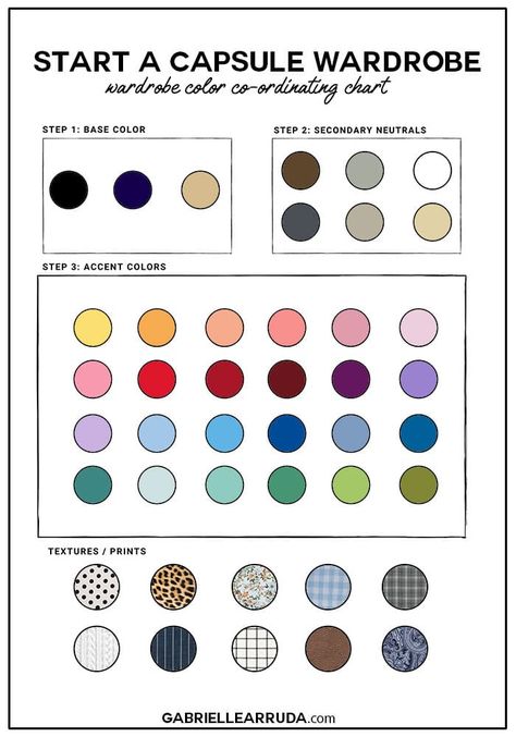 Closet Color Palette Capsule Wardrobe, Capsule Wardrobe Colors Colour Palettes, Capsule Wardrobe Palette Color Pallets, Wardrobe Color Scheme, Color Wardrobe Palette, Cool Tone Capsule Wardrobe, Adding Color To Your Wardrobe, Color Palette Wardrobe Capsule, Color Palette For Capsule Wardrobe