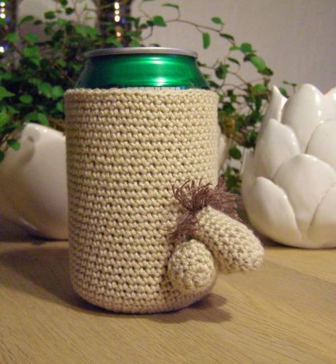 Crochet Beer Cozy, Koozie Pattern, Crochet Koozie, Crochet Beer, Beer Cozy, Crochet Cup Cozy, Cozy Crochet Patterns, Crochet Cozy, Crochet Cover