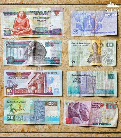 Egyptian Money, Egyptian Magic, Karnak Temple, Money Design, Valley Of The Kings, Really Good Quotes, Giza, Bank Notes, Egypt