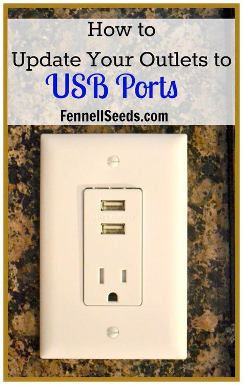 Update Outlets to USB Ports Kitchen Sink Interior, Easy Home Improvement Projects, Easy Home Improvement, Home Repairs, Diy Home Improvement, Home Maintenance, Home Repair, Home Improvement Projects, Business Ideas