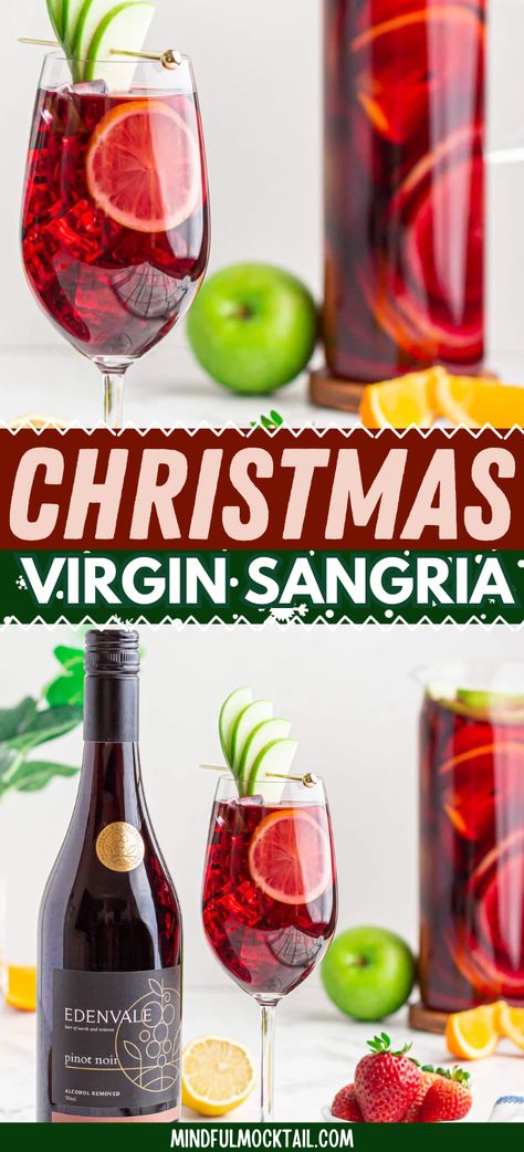 Pomegranate Drinks Non Alcoholic Juice, Non Alcoholic Shots Recipes, Nonalcoholic Sangria Recipes, Christmas Sangria Non Alcoholic, Non Alcoholic Mead, Non Alcohol Sangria, Mock Sangria Non Alcoholic, Mocktail Sangria Non Alcoholic, Alcohol Free Sangria Recipes