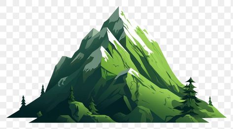 Mountain Png Nature, Green Mountain Aesthetic, Mountain Cartoon, Png Landscape, Mountain Png, Mountain Vector, Mountain Clipart, Vector Mountain, Mountain Aesthetic