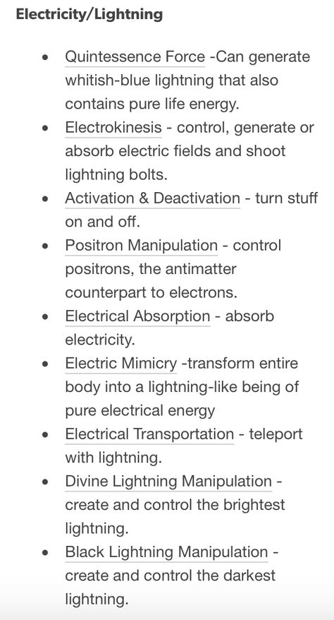 Energy Blasts Power, Unique Super Power Ideas, Invisible Superpower, Rare Superpowers, List Of Powers And Abilities, Powers List, Superpower Ideas, Element Powers, Superpowers Ideas