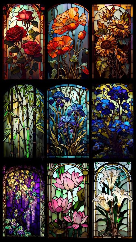 Stain Glass Window Art, زجاج ملون, Istoria Artei, Glass Window Art, Seni Cat Air, घर की सजाव��ट, Lukisan Cat Air, Window Art, 판타지 아트