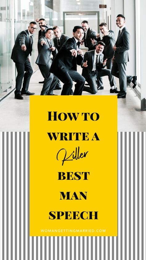 The Dos and Don’ts of Writing (and Giving) a Best Man Speech Short Best Man Speech Examples, Groomsmen Speech Ideas, Best Man Toast Examples, How To Write A Best Man Speech, Funny Best Man Speech Ideas, Bestman Speeches, Best Man Speech Ideas, Groomsmen Speech, Short Best Man Speech