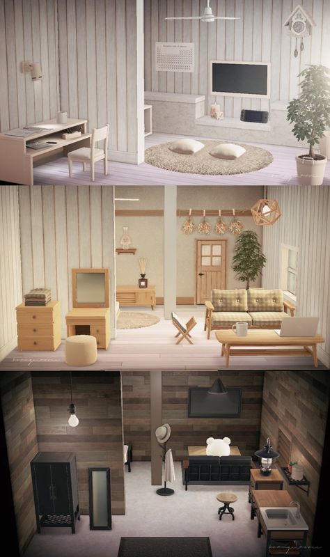 Elegant House Animal Crossing, Acnh Zen Room, Acnh Bedroom Design Ideas, Floor Pattern Acnh, Acnh Hhp Gym, Acnh Minimalist House, Animal Crossing Library Ideas, Acnh Sauna Room, Acnh Swinging Bench Ideas