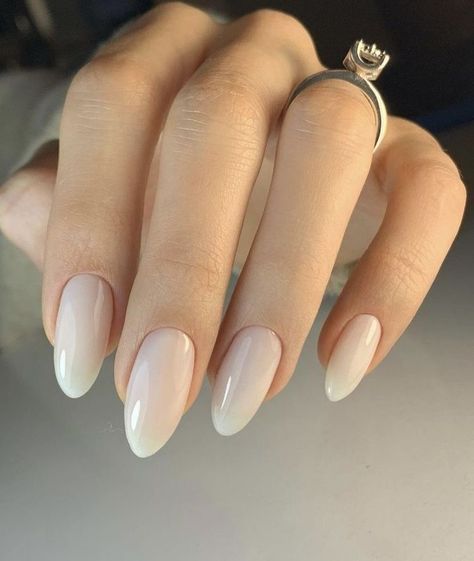 White Bunny Nails, White Almond Shaped Nails, Funny Bunny Nails, Milky Nails, Casual Nails, Funny Bunny, Soft Nails, Neutral Nails, Girls Nails