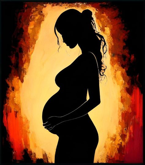 Maternity Art Paintings, Pregnant Painting Canvas, Painting Pregnant Woman, Pregnant Painting, Pregnant Art, Maternity Art, Pregnancy Art, Pregnant Mother, Artwork Gifts