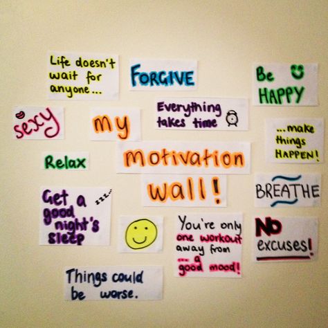 Iove the colors of this motivation wall Motivation Wall Study, Motivation Wall Quotes, Stick Notes Ideas Wall, Stick Notes Ideas, Study Motivation Wall, Wall Motivation, Sticky Notes Quotes, Motivation Background, Medical School Quotes