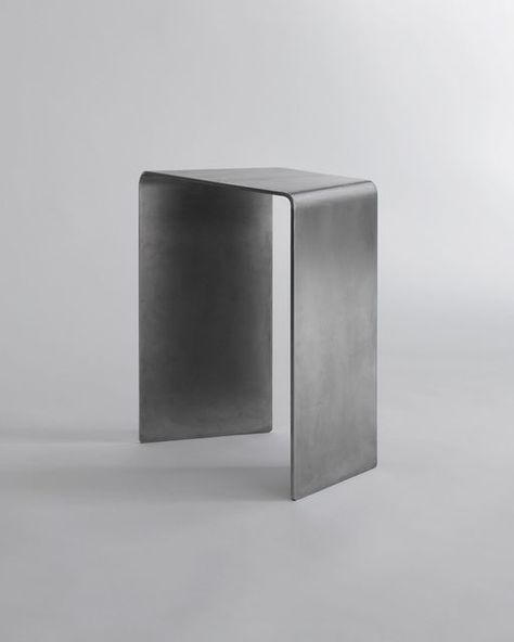 PerCapita® on Instagram: "‘Fettuccine' Now available in our online store - link in bio. Fettuccine is a modular object designed to be used as a side table, stool, or display surface. Handcrafted seamlessly out of high-grade stainless steel, its form, materiality and unique geometry are engineered to give it a sleek and streamlined appearance while providing stability and grounding. Gently filleted edges and hand-finished surfacing ensure a soft interface, juxtaposing the hardness of steel. St Stainless Steel Stool, Puff Stool, Frama Rivet, Steel Objects, Denim Furniture, Stainless Steel Side Table, Bending Metal, Aluminium Furniture, Side Table Metal