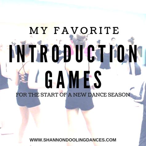 My Favorite Introduction Games for Dance Classes – shannondoolingdances First Day Of Dance Class Ideas, Dance Class Games, Dance Classroom, Introduction Ideas, Dance Intensive, Dance Teacher Tools, Teaching Dance, Creative Dance, Dance Coach