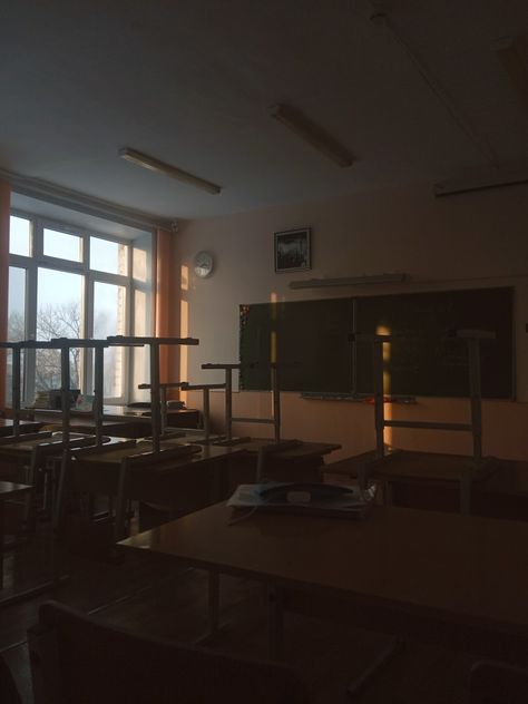 #school Gloomy School Aesthetic, School Nostalgia Aesthetic, Dark School Morning, Early School Morning Aesthetic, Vintage School Aesthetic, School Morning Aesthetic, Dark School Aesthetic, Early School Morning, Dark Classroom