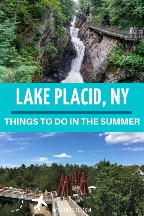 Planning a vacation to the Adirondack Mountains in New York? Find out the fun things to do in Lake Placid, Saranac Lake, and the Adirondacks in the summer. #adirondacks #lakeplacid #newyork Lake Placid Lodge, Adirondacks Ny, Saranac Lake Ny, Travel New York, Lake Placid New York, Vermont Vacation, Lake Placid Ny, Lakeside Resort, Saranac Lake