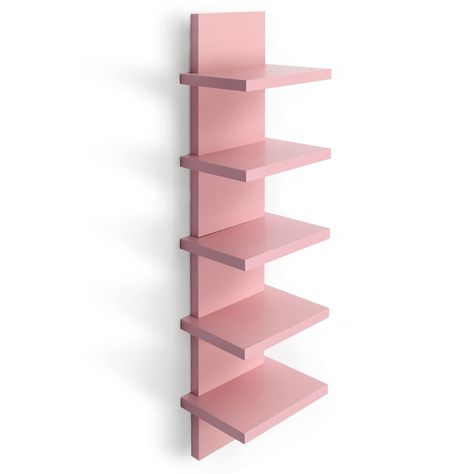 Corner wall shelves