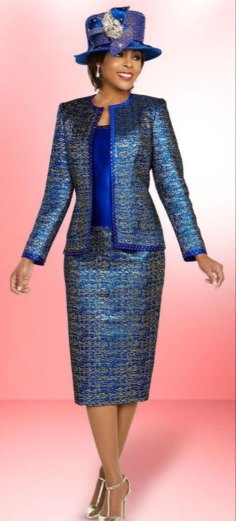 💜💜💜 English Wears, Sunday Dresses, Church Dresses For Women, Church Suits And Hats, Church Attire, Women Church Suits, Womens Skirt Suits, Women Church, Church Suits