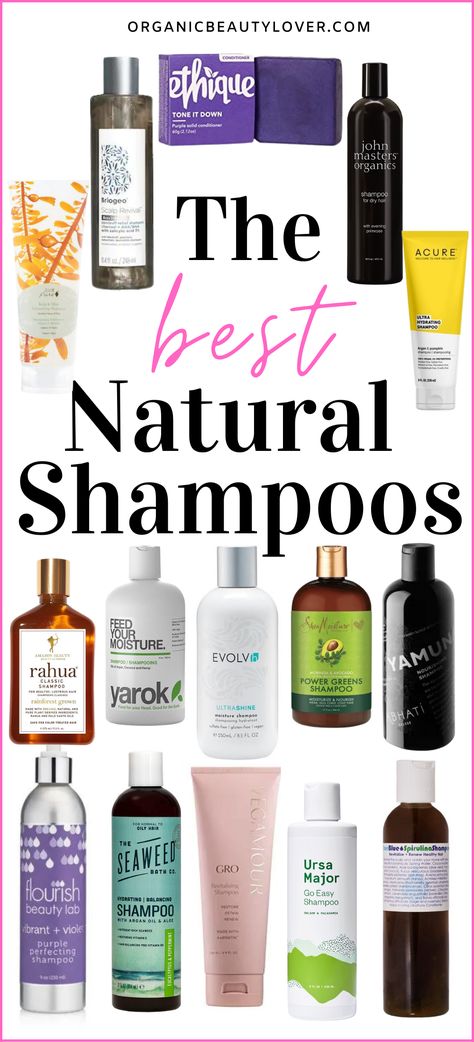 Best All Natural Shampoo And Conditioner, Best Organic Shampoo, Best Natural Shampoo And Conditioner, Shampoo Recommendations, Organic Shampoo And Conditioner, Shampoo For Wavy Hair, Organic Hair Products, Clean Shampoo, Oily Roots