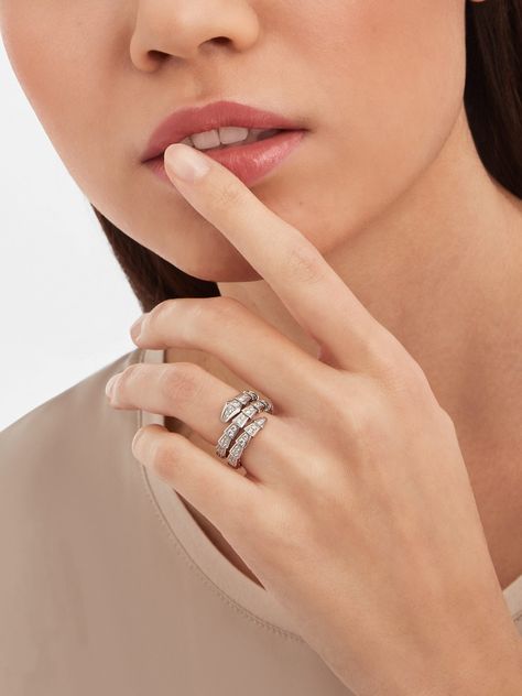 Bvlgari Ring Serpent, Bvlgari Snake Ring, Bulgari Serpenti Ring, Bvlgari Ring Women, Bvlgari Jewelry Rings, Bvlgari Serpenti Ring, Rings Bvlgari, Bulgari Ring, Bvlgari Fragrance