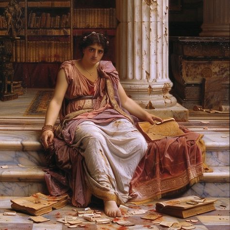 The life and murder of ancient scholar Hypatia of Alexandria #OmniumGatherum https://library.hrmtc.com/2024/05/10/the-life-and-murder-of-ancient-scholar-hypatia-of-alexandria/ Burning Of The Library Of Alexandria, Ancient Library Of Alexandria, Library Of Alexandria Aesthetic, Ancient Library Aesthetic, Hypatia Of Alexandria, The Library Of Alexandria, Alexandria Library, Ancient Alexandria, Athena Cabin