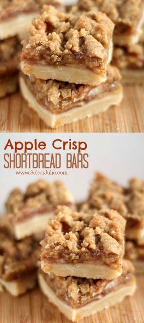 Shortbread Bars Recipes, Weight Watcher Desserts, Best Apple Crisp, Shortbread Bars, Apple Dessert, Wedding Dessert, Winter Recipes, Bars Recipe, Thanksgiving Desserts