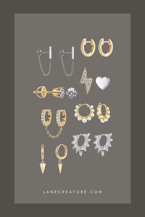 Want the understated elegance of Maria Tash jewelry without the luxury prices? This article is for you. Read on for the best Maria Tash dupes on Amazon! The post Look For Less: 9+ Maria Tash Inspired Earrings appeared first on Lane Creatore. Tash Helix Piercing, Tamara Kalinic Ear Piercing, Maria Tash Piercing Ideas, Maria Tash Piercing, Maria Tash Lotus, Ear Piercings Maria Tash, Maria Tash Earrings, Tiny Heart Earrings, Maria Tash