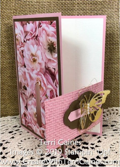 Paper Dandelion, Buckle Card, Stampin Up Wedding Cards, Fancy Fold Card Tutorials, The Dandelion, Wedding Cards Handmade, Card Folds, Fun Folds, Designer Paper