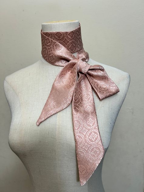 Bow Tie For Women Outfits, Silk Scarf Accessory, Silk Scarf Tie, Types Of Scarfs, Bow Tops Outfit, Bows Outfit, Scarf Bow Tie, Bridesmaid Scarf, Cool Scarf