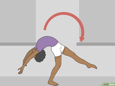 4 Ways to Do a Front Handspring - wikiHow Front Handspring, Cheer Flexibility, Front Walkover, Back Walkover, Gymnastics Moves, Gymnastics Floor, Tumbling Gymnastics, Pilates Reformer Exercises, Gymnastics Skills