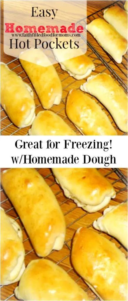 Easy Homemade Hot Pockets You Can Freeze for freezer meals! Great for school lunches! Fill them with anything you like. Like pizza in a pocket! Cheap Dinner Recipes Healthy, Hot Pocket Recipes, Homemade Hot Pockets, Cheap Healthy Dinners, Cheap Easy Meals, Cheap Healthy, Inexpensive Meals, Hot Pockets, Cheap Dinner Recipes