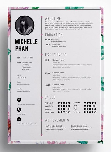 Cv Original Design, Layout Editoriale, Architecture Resume, Mobil Design, Creative Cvs, Cv Original, Cv Inspiration, Resume Layout, Cv Template Word