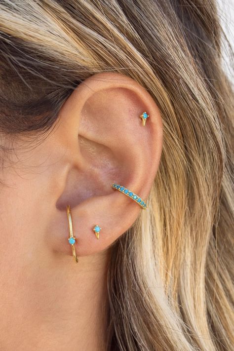 There are many different types of cartilage piercings. Here's everything to know about the conch piercing from pain level and cost to aftercare. Conch Ear Piercing, Ear Piercing Combinations, Cuffs Earrings, Conch Piercings, Ear Cuff Earrings, Cute Ear Piercings, Wrap Earrings, Ear Cuff Earings, Conch Piercing