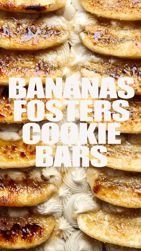 New Orleans Cookies, Bananas Foster Cookies, Bananas Foster Recipe Easy, Bananas Foster Dessert Recipes, Non Alcoholic Bananas Foster, Bananas Foster Oatmeal, Bananas Fosters, Dainty Desserts, Banana Foster Recipe