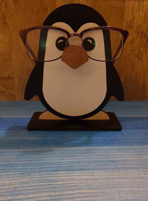 Buy Penguin Eye Glass Holder PDF DIGITAL DOWNLOAD for Lasers no Online in India - Etsy Eye Glasses Stand, Wooden Glasses Holder, Eye Glasses Holder, Eye Glass Holder, Wood Projects Plans, Wooden Christmas Crafts, Duck Gifts, Wood Craft Projects, Maple Plywood