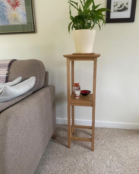 Beacon Tall Side table - available with 10% off on Etsy until 11th July #interior #interiordecor #interiorinspo #interiorstyling #indoorplantsdecor #indoorplants #indoorplantstyling Tall Oak Side Table, Tall Side Table, Interior Inspo, Indoor Plants, Diy Furniture, Interior Styling, Side Table, Interior Decorating, 10 Things