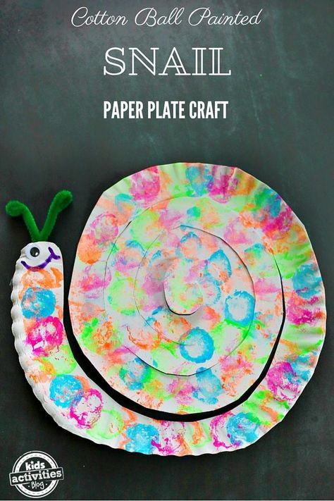 Paper Plate Animals, Snail Craft, Summertime Crafts, Preschool Play, Paper Plate Craft, Paper Plate Crafts For Kids, Snail Art, Paper Plate Crafts, Plate Crafts