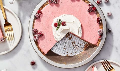 Chiffon Pie, Graham Cracker Crust Recipe, Fall Pies, King Arthur Baking, Sugared Cranberries, Unflavored Gelatin, Frozen Cranberries, Holiday Feast, Cookie Crust